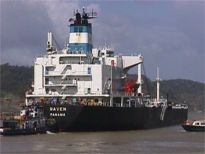 Petro Transport Ship Transiting Canal